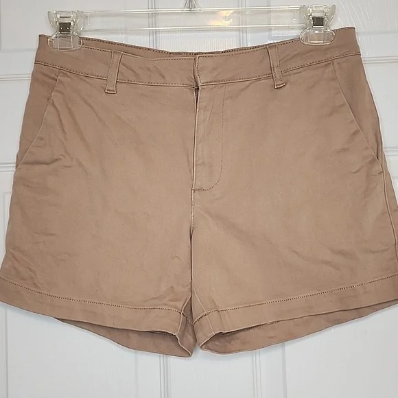 Banana Republic Womens Tan Chino Shorts Size 6 - Picture 3 of 9